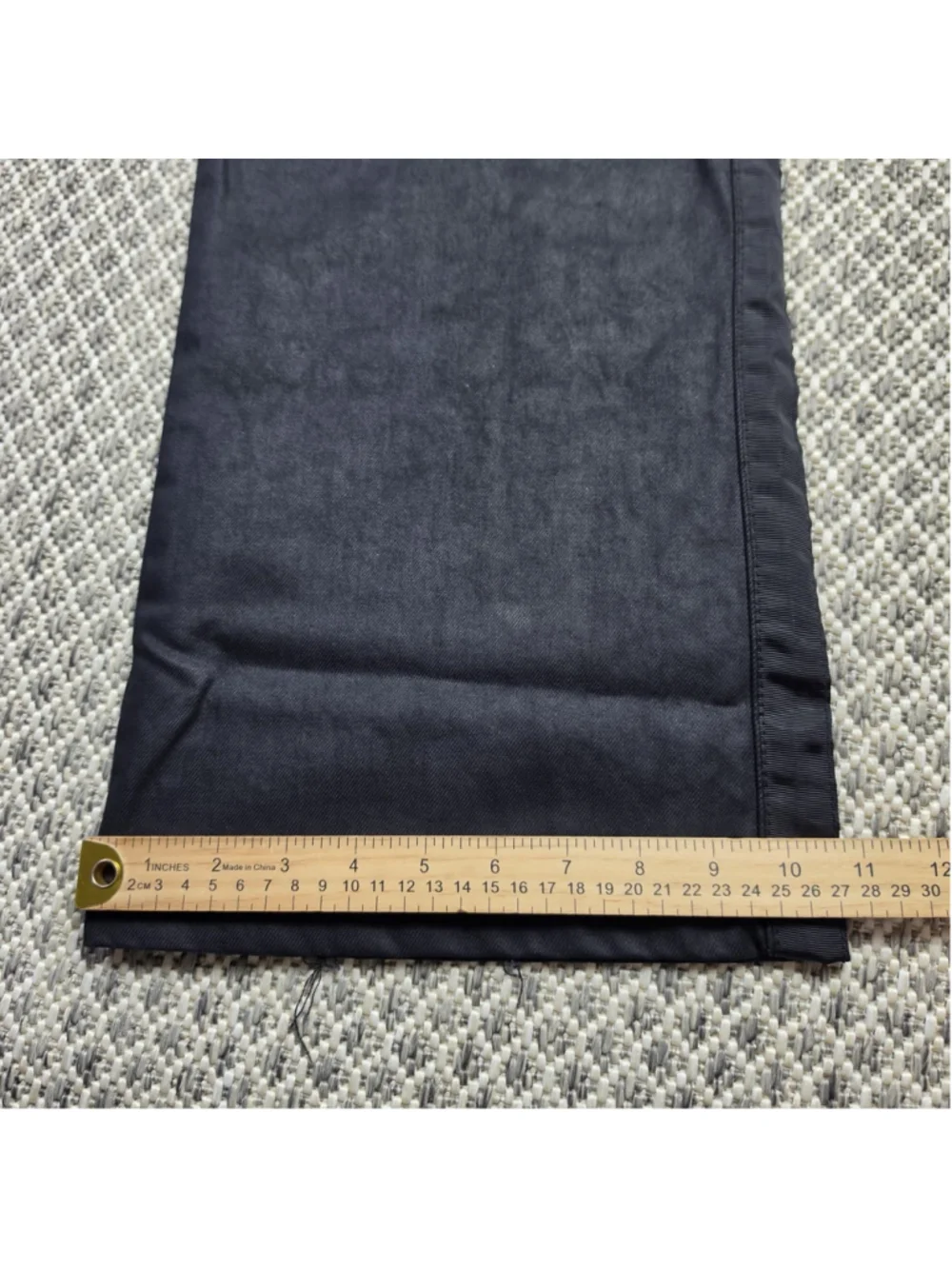 Angelino Jeans Black Waxed Coated Cotton Pants Men’s Size 42 x 33 Straight